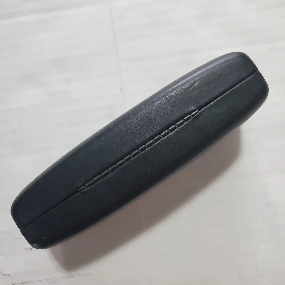 Versace Black Hard Shell Eyeglass Sunglasses Case Gold Logo Clamshell Accessory